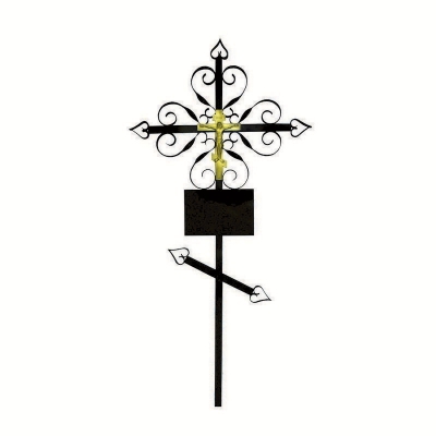 Крест металлический «Завитушка»